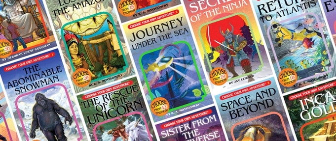 choose-your-own-adventure-ebooks_feature Collection of Choose Your Own Adventure ebooks.