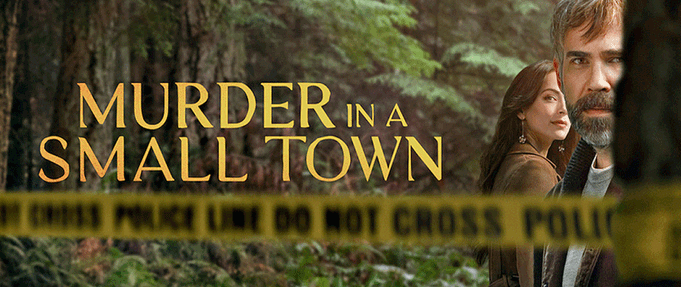 Kristin Kreuk and Rossif Sutherland in 'Murder in a Small Town'