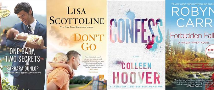 collage of custody battle romance books