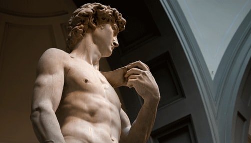 Photo of the Statue of David.