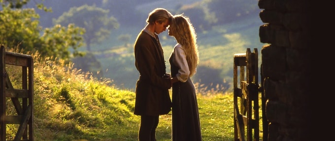 Cary Elwes and Robin Wright as Westley and Buttercup in 'The Princess Bride'