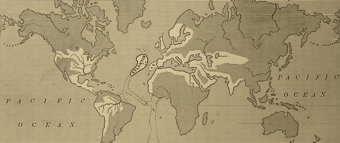 books-about-lost-civilizations_feature A map showing the supposed extent of the Atlantean Empire.