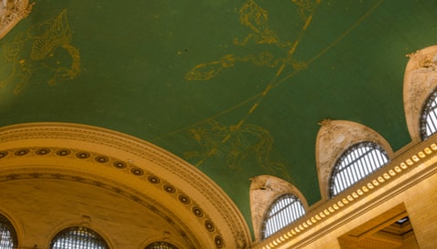 Photo of Grand Central ceiling.