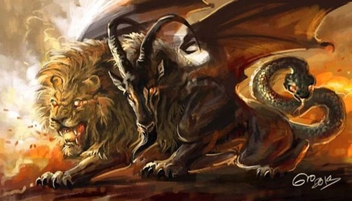 creepy-mythical-creatures-for-leo-season_The_Chimera Image of the creature The Chimera