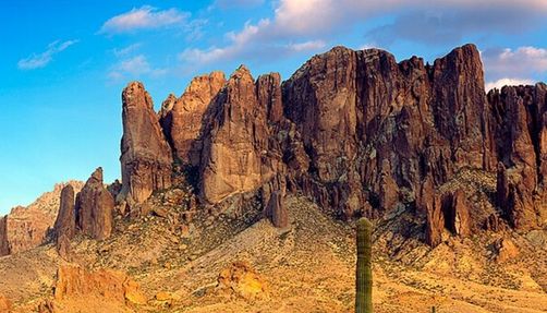 The Superstition Mountains in Apache Junction, Arizona