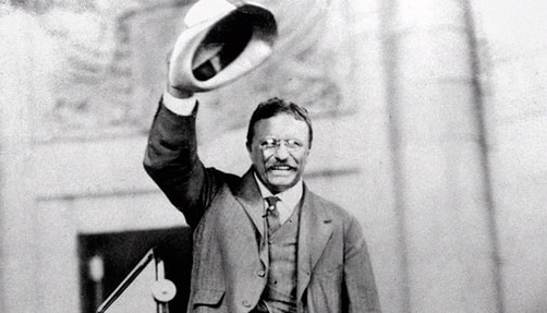 The Wildest Foiled Presidential Assassination Attempts Theodore Roosevelt Raising his Hat