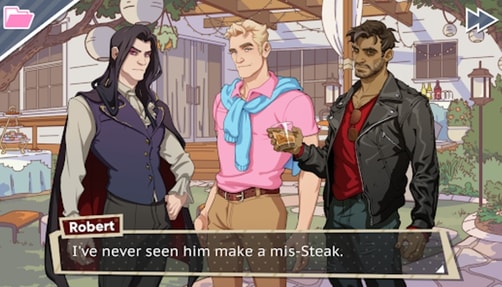 A still from the game 'Dream Daddy'