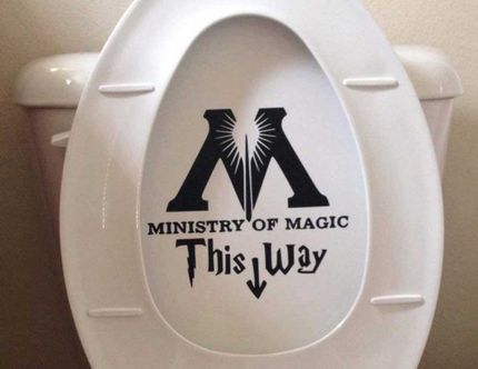 Ministry of Magic toilet decal