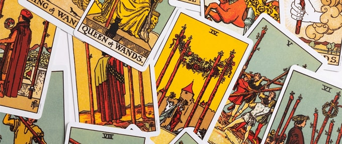 Tarot cards from the Rider Waite Tarot deck