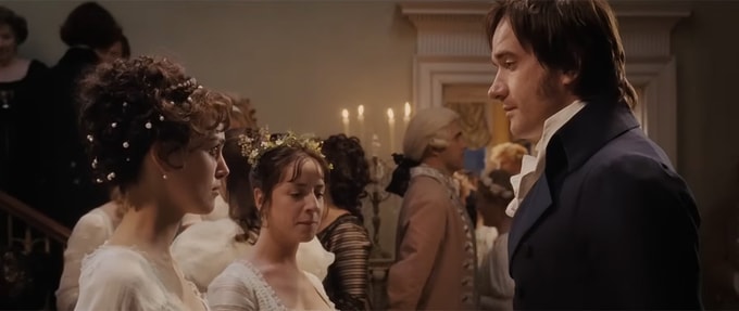 screenshot of the pride and prejudice film starring keira knightley and matthew macfadyen