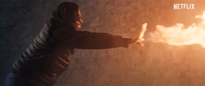 how-i-became-a-superhero screenshot shows a man throwing fire