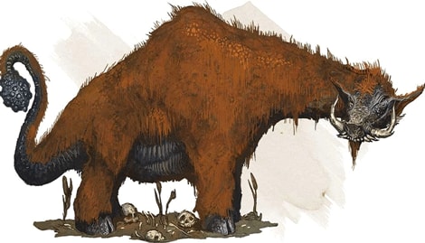 Illustration of catoblepas.
