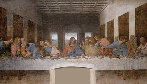 Illustration of the Last Supper.