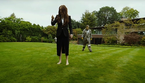 Emma Stone in "Bugonia".