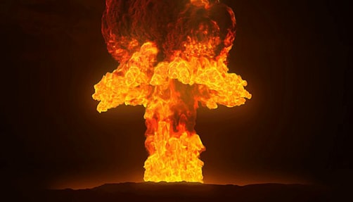 Image of nuclear explosion.