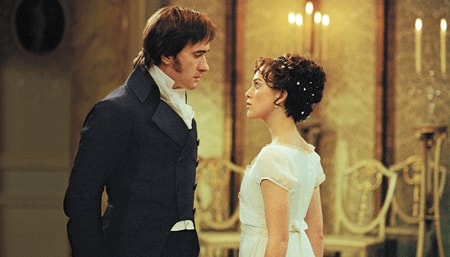 Still of Keira Knightley and Matthew Macfadyen in 'Pride & Prejudice.'