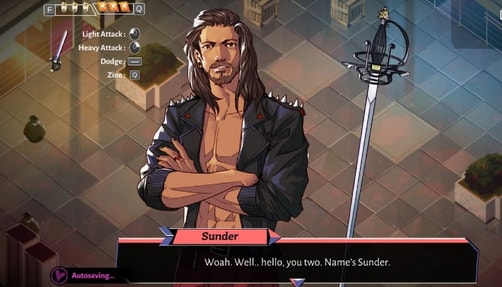 A still from the game 'Boyfriend Dungeon'