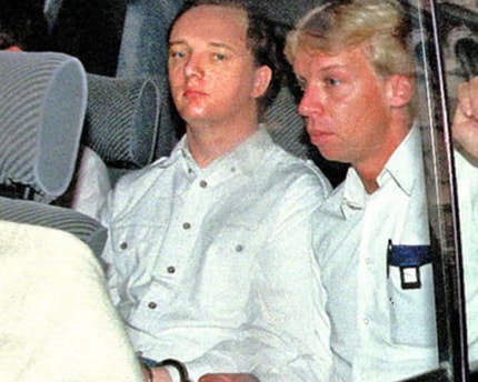 the-killing-of-rachel-nickell-and-how-the-police-got-it-wrong_imagethree Robert Napper (left) is driven away from the Old Bailey in 1995 after being detained indefinitely for the murder of Samantha Bissett, 28, and her daughter Jazmine, aged four.