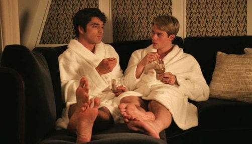 Taylor Zakhar Perez and Nicholas Galitzine in 'Red, White & Royal Blue'