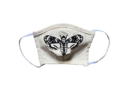 gifts for horror fans death's head moth face mask
