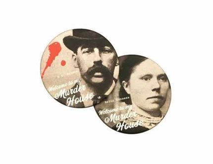 gifts for horror fans welcome to my murder house coaster set