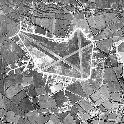 Ariel View of RAF Grove - April 21, 1943 