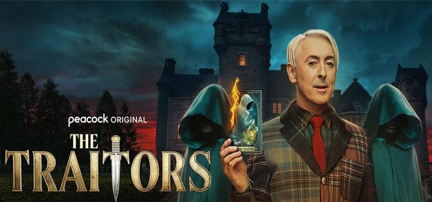 Love the Traitors? Here's every version you can watch Alan Cumming next to The Traitors Logo