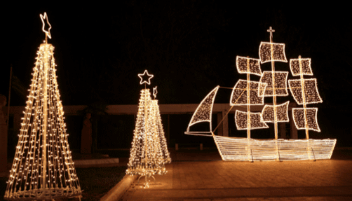 Photo of Greek holiday tradition of karavakia, meaning "little ship."