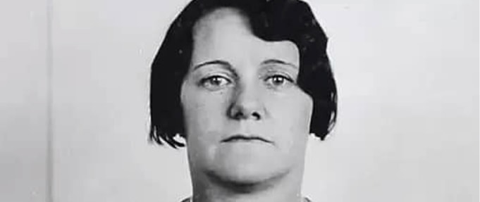 Mug shot of Lyda Trueblood.