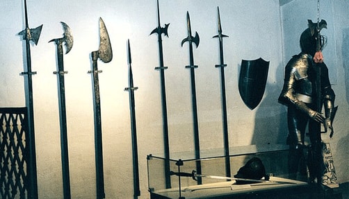 Image of medieval polearms.
