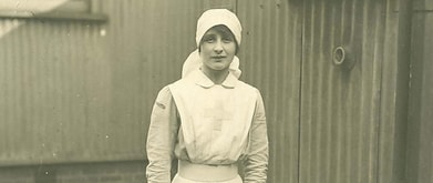 Vera Brittain as a Voluntary Aid Detachment nurse.