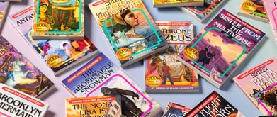 Display of Choose Your Own Adventure Books 