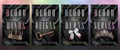 collage of melissa holtz books