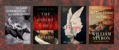 Covers of four books from this list, over a swirled background.