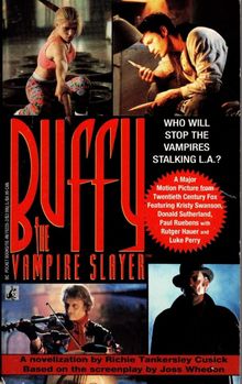 A collage of stills from the movie "Buffy the Vampire Slayer"