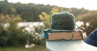 book-and-yarn-outside