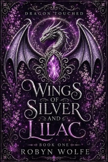 A purple dragon on the cover of Wings of Silver and Lilac