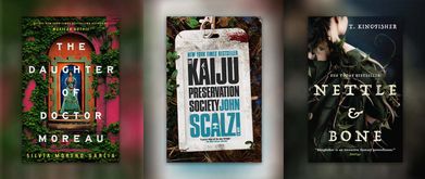 Collage of 2023 Hugo Nominees