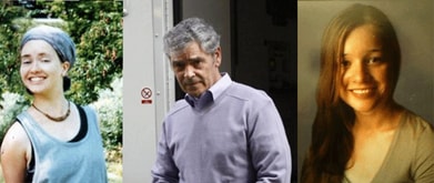 Photographs of Peter Tobin, Vicki Hamilton (victim), and Dinah Nicol (victim).