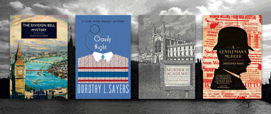 Covers set against skyline of London. 