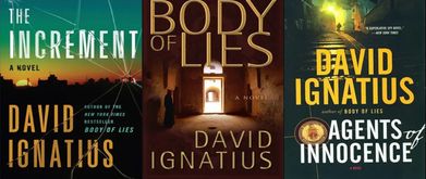 Covers of three David Ignatius books