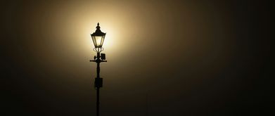 streetlamp in the dark