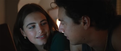 trailer of off-campus shows fmc and mmc looking at each other